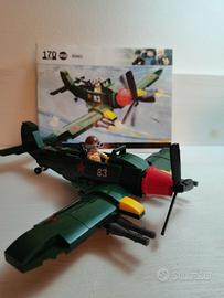 Aereo guerra in mattoncini simili lego 