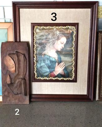 Lotto di 15 pezzi oggetti di ARTE SACRA Vintage