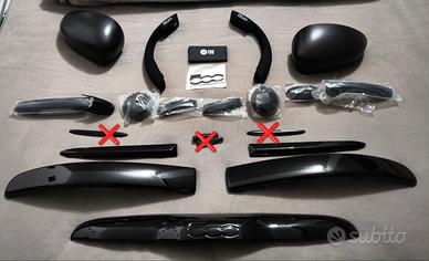 kit nero lucido fiat 500 2007-2015 (prerestyling)