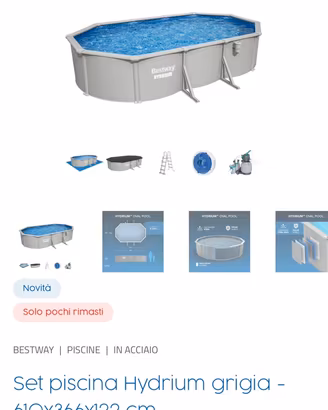 Piscina rigida bestway da esterno