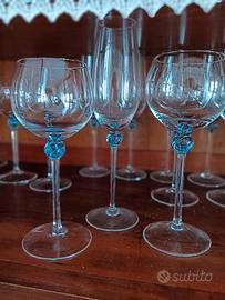 Servizio bicchieri in cristallo 