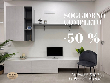 SOGGIORNO LIVING A META' PREZZO