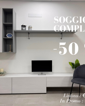 SOGGIORNO LIVING A META' PREZZO