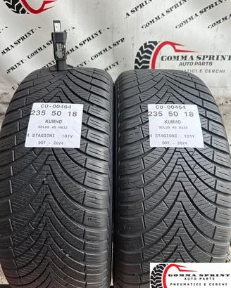 2 PNEUMATICI 235/50 R18 KUMHO 4 STAGIONI 75%