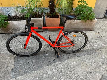 Bici città single speed ELOPS 500 taglia M arancio