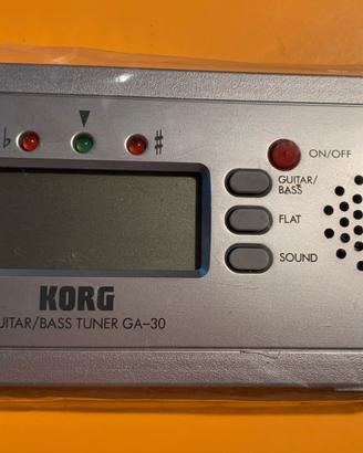 Accordatore Korg per chitarra e 3 plettri