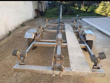 Carrello in acciaio per alaggio