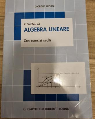 Elementi di algebra lineare con esercizi svolti 