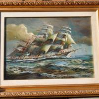 Quadro Herman Conrad – Battaglia navale 70x50