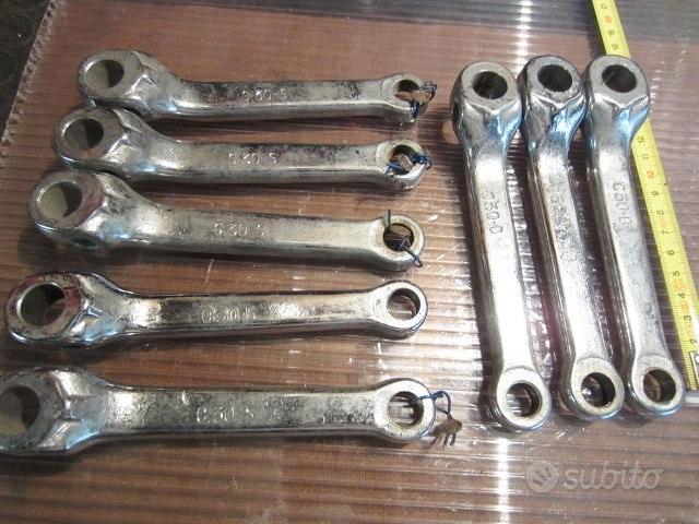 F&R LOWRIDER Pedivella Bici Cromata 6 1/2” (165mm) Con Pedali E Staffa Inferiore – Kit 11 Pezzi