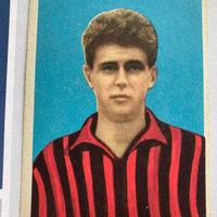Figurina cartonata calciatori anni '60