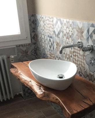 TOP BAGNO, TAVOLI, MENSOLE IN LEGNO MASSEL