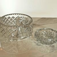 SET 2 PEZZI CRISTALLO DI BOEMIA