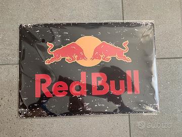 Red bull targa metallo bar cocktails sealed nuovo