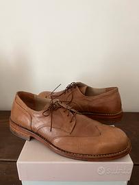 Scarpe modello francesina color cuoio