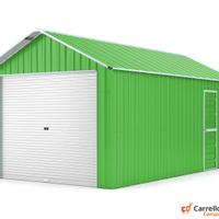 Prefabbricato box cantiere 360x610 verde chiaro