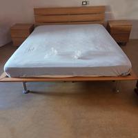 LETTO MATRIMONIALE RETE MATERASSO COMODINI