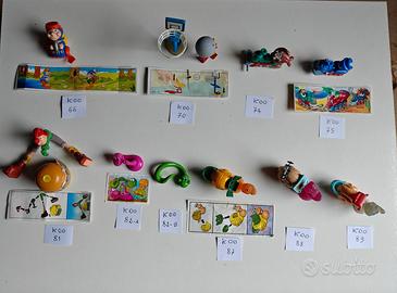 3° Lotto di 10 Sorpresine Kinder Ferrero (K00)