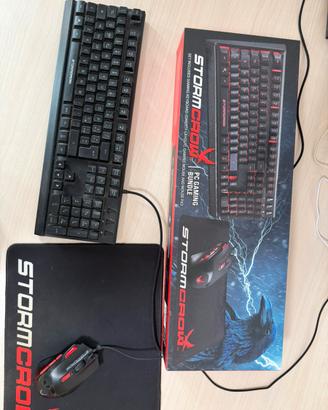 Stormcorw pc gaming bundle Mouse Tastiera Tappetin