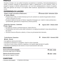 Cameriere/magazziniere/venditore/aiuto cuoco /