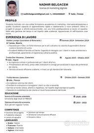 Cameriere/magazziniere/venditore/aiuto cuoco /