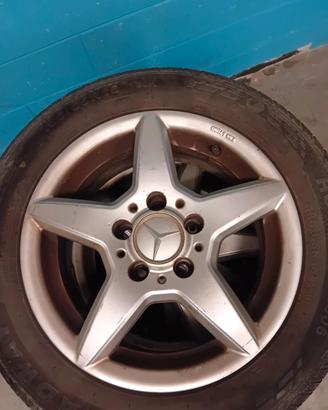 cerchi lega con gomme Mercedes classe A169