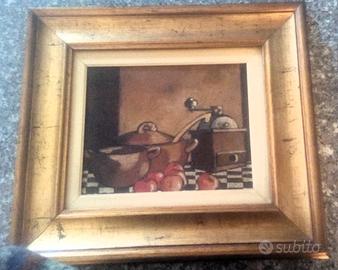Quadro natura morta olio su tela