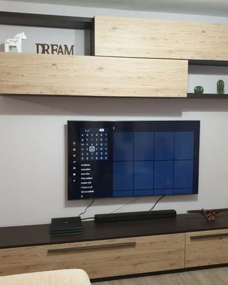 Mobile parete TV rovere e antracite