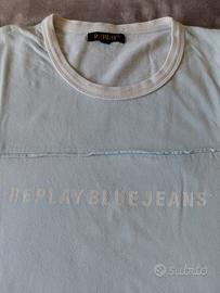 T-shirt azzurra Replay 