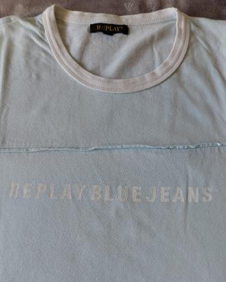 T-shirt azzurra Replay 