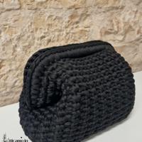 Clutch bag in fettucia lycra