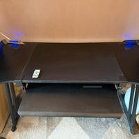 Scrivania completa gaming led vassoio tappetino