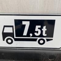 Cartello stradale 50*25cm