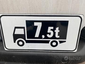 Cartello stradale 50*25cm