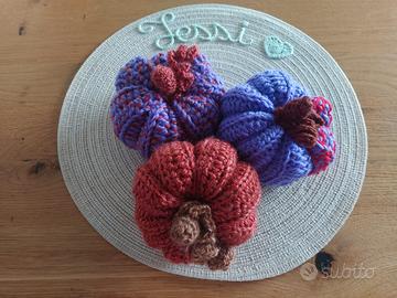 Decorazioni zucche uncinetto 