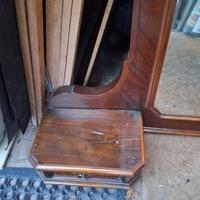 specchio con base legno 