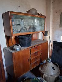credenza con vetrina anni 40