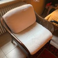 Poltrona in paglia di Vienna