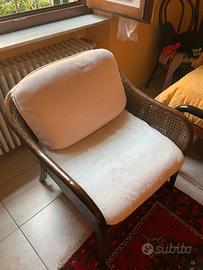 Poltrona in paglia di Vienna