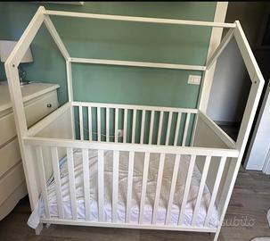 Lettino a Forma di Casa- Culla Co-sleeping -