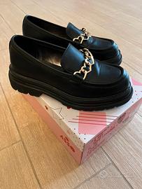 Mocassini neri Asso bambina misura 34