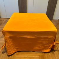 Pouf letto pieghevole trasformabile in materasso s