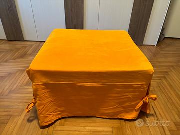 Pouf letto pieghevole trasformabile in materasso s