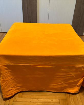 Pouf letto pieghevole trasformabile in materasso s