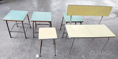 set di cinque pezzi vintage