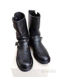 Walker Engineer Biker Boots Made USA Stivali 44