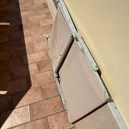 Sdraio lettino pieghevole alluminio leggero mare