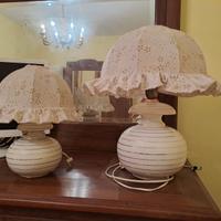 Set lampadario due abat jour e lampada da como' vi