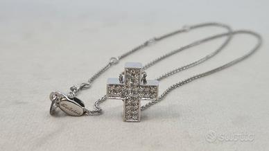 Catena Salvini Croce Diamanti 0,20 ct  in Oro 18 k