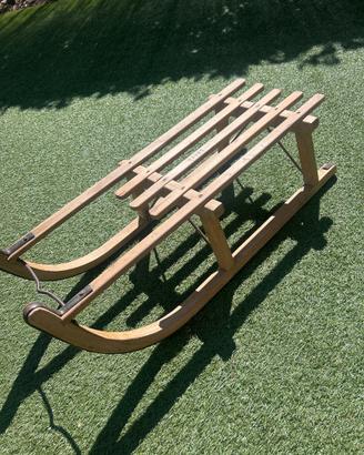 Slitta Davos vintage in legno anni ’70 – originale